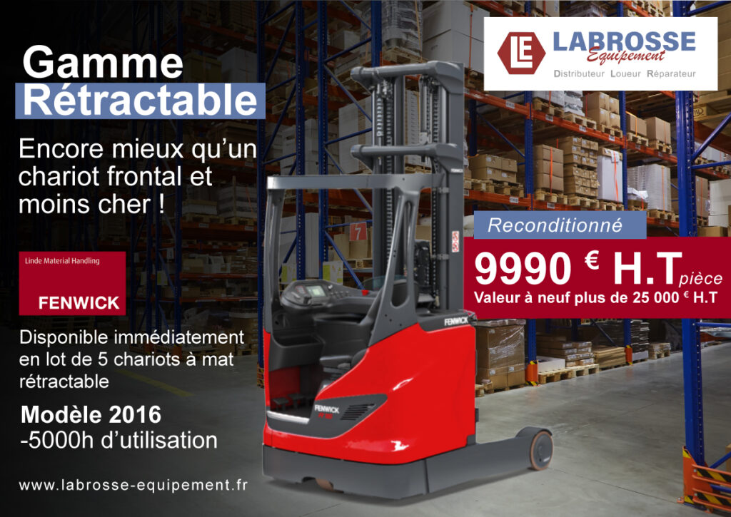 Stock chariots Fenwick reconditionné